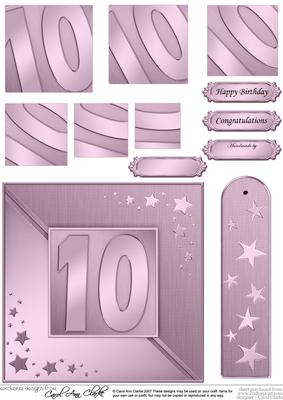 10th Metallic Age Quick Card with Twisted Pyramage