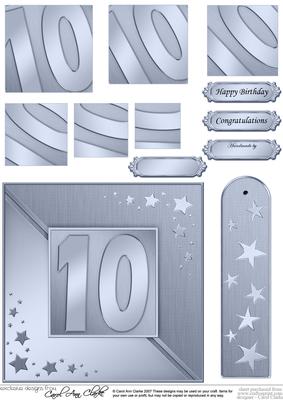 10th Metallic Age Quick Card with Twisted Pyramage