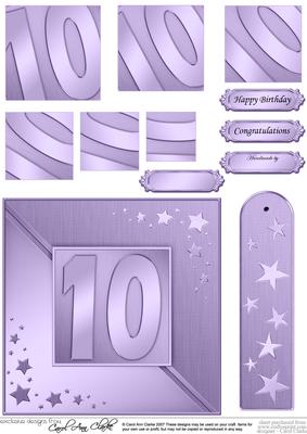 10th Metallic Age Quick Card with Twisted Pyramage