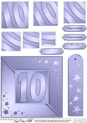 10th Metallic Age Quick Card with Twisted Pyramage