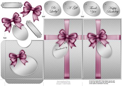Elegant Gift Parcel Lottery Wallet Card