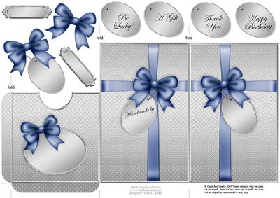 Elegant Gift Parcel Lottery Wallet Card