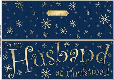 Large Dl to My Husband Christmas Quick Cut and Fold Card