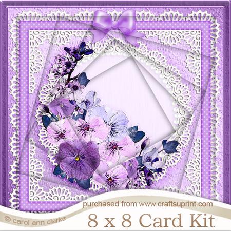 8 x 8 Spring Flowers Twisted Tunnel Card Kit
