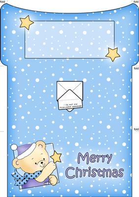 Robert's Xmas Star Money or Gift Wallet and Card