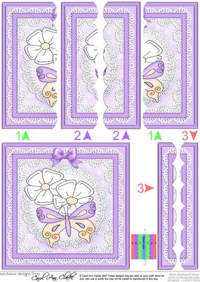 Fluttery Butterfly Scallop Edge Side Stacker