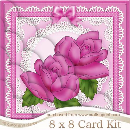 8 x 8 Just Roses Kit with Scalloped Corners