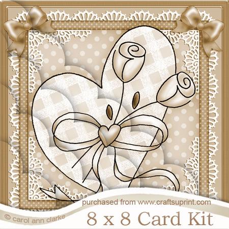8 x 8 Lovin Heart Kit with Scalloped Corners