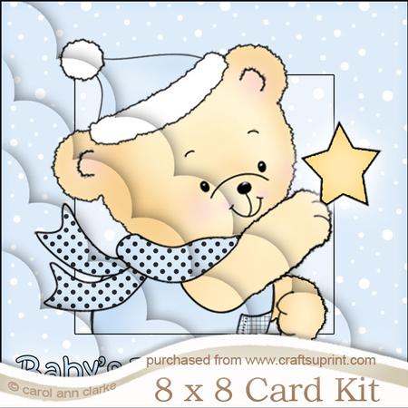8 x 8 Robert's Star Baby's 1st Xmas Scalloped Corner Kit