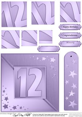 12th Metallic Age Quick Card with Twisted Pyramage