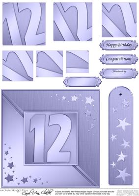12th Metallic Age Quick Card with Twisted Pyramage