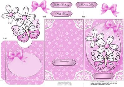 Fluttery Butterfly Lottery Wallet Card