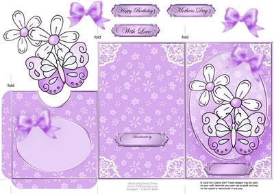 Fluttery Butterfly Lottery Wallet Card