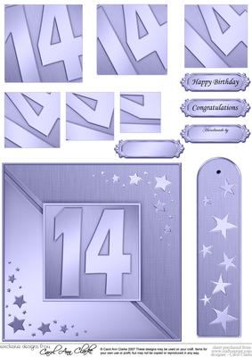 14th Metallic Age Quick Card with Twisted Pyramage