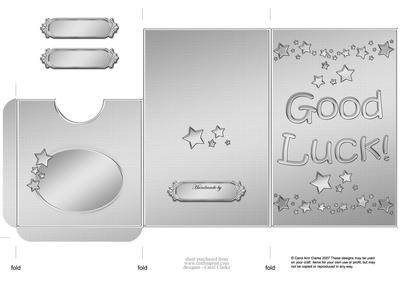 Good Luck Lottery Wallet Card