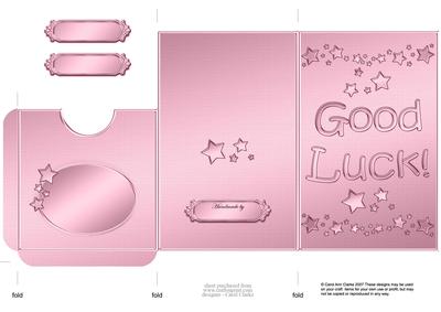 Good Luck Lottery Wallet Card