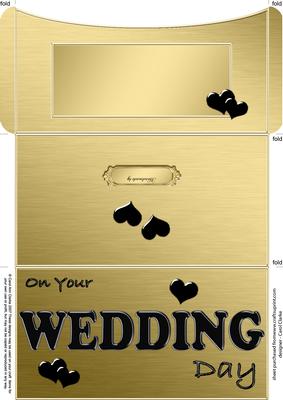 Elegant Wedding Money or Gift Wallet and Card