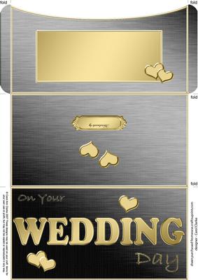 Elegant Wedding Money or Gift Wallet and Card