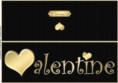 Large Dl Valentine Quick Cut and Fold Card