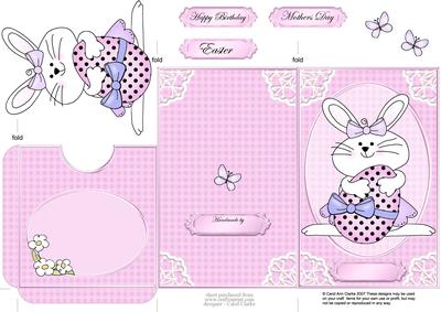 Cute Little Easter Bunny Lottery Wallet Card