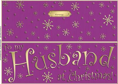Large Dl to My Husband Christmas Quick Cut and Fold Card