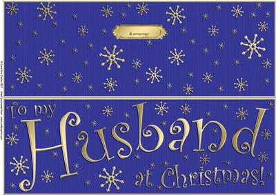 Large Dl to My Husband Christmas Quick Cut and Fold Card