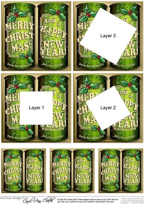 Christmas Beer Cans Twisted Tunnel Topper