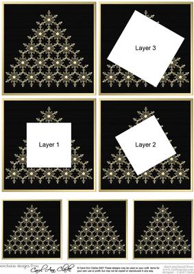 Elegant Christmas Snowflake Tree - Twisted Tunnel Topper