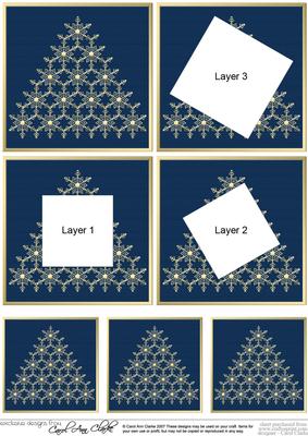 Elegant Christmas Snowflake Tree - Twisted Tunnel Topper