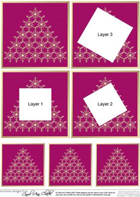 Elegant Christmas Snowflake Tree - Twisted Tunnel Topper
