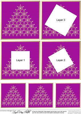 Elegant Christmas Snowflake Tree - Twisted Tunnel Topper