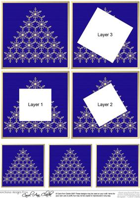 Elegant Christmas Snowflake Tree - Twisted Tunnel Topper