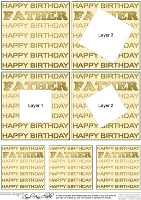 Birthday Father Twisted Tunnel Topper