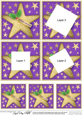 Christmas Star Twisted Tunnel Topper