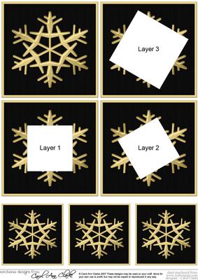 Christmas Snowflake Twisted Tunnel Topper