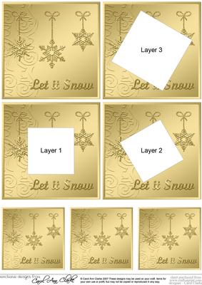 Xmas Snowflakes Penguin Twisted Tunnel Topper