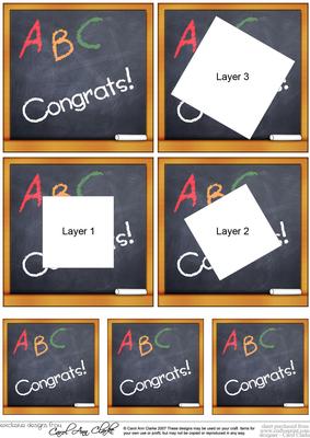 Congratulations Blackboard Twisted Tunnel Topper
