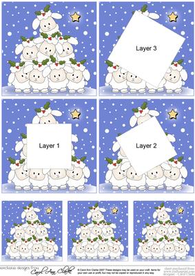 Merry Christmas to Ewe! Twisted Tunnel Topper