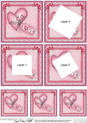 Love Heart Twisted Tunnel Topper