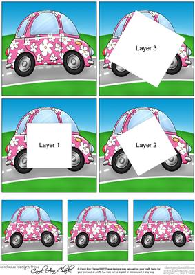 Funky Floral Car Twisted Tunnel Topper