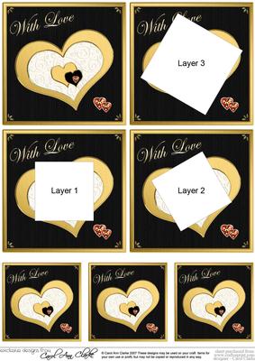Elegant Hearts - Twisted Tunnel Topper