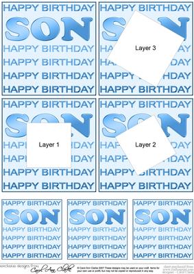 Birthday Son Twisted Tunnel Topper