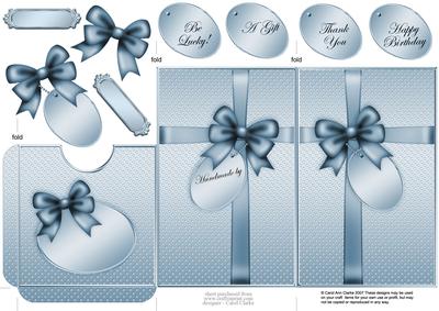 Elegant Gift Parcel Lottery Wallet Card