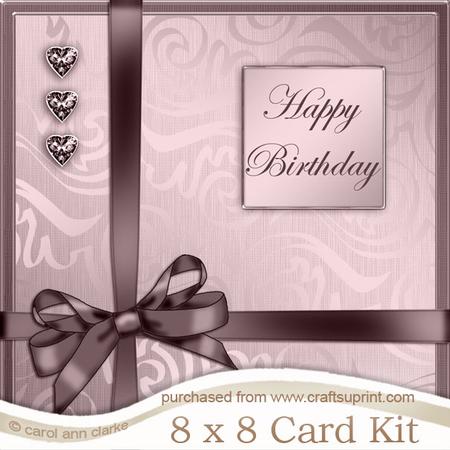 8 x 8 Elegant Flourish Kit with 3D Decoupage