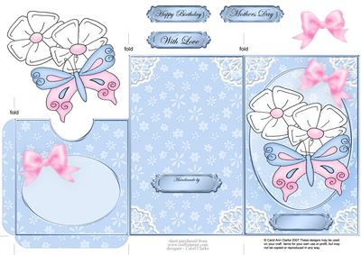 Fluttery Butterfly Lottery Wallet Card