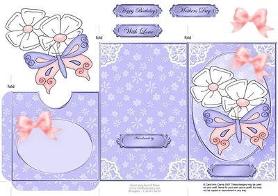 Fluttery Butterfly Lottery Wallet Card