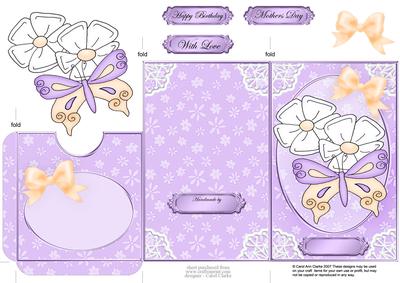 Fluttery Butterfly Lottery Wallet Card