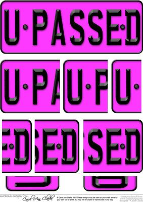 You Passed Novelty Number Plate with Side Stacker