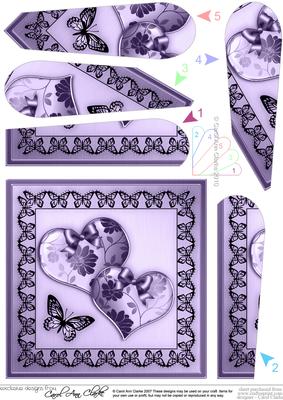Elegant Romance Quick Card with Fan Pyramage Topper