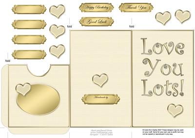 Love You Lots Lottery Wallet Card